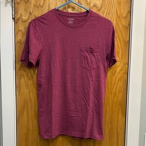 J.Crew Slim-Washed Pocket T-Shirt Men’s Small Purple Crewneck Basic Tee